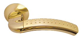 Межкомнатная дверная ручка Rucetti RAP 7 SG/GP, Матовое Золото